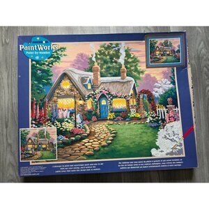 Dimensions PaintWorks Twilight Cottage Paint-By-Number Kit